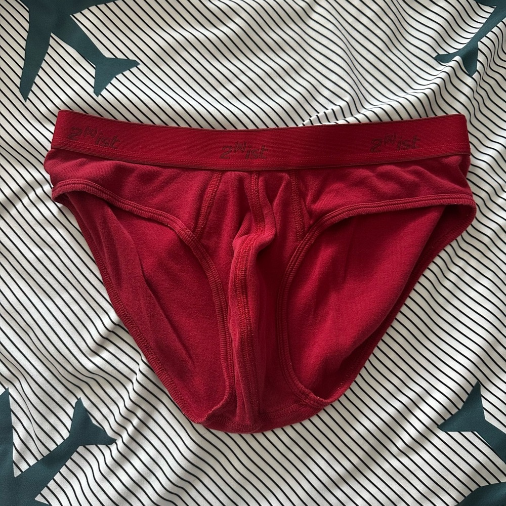 2xist Men's Red Briefs. Medium